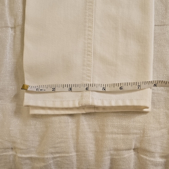 Lafayette 148 New York White Straight Leg Jeans - Picture 5 of 12